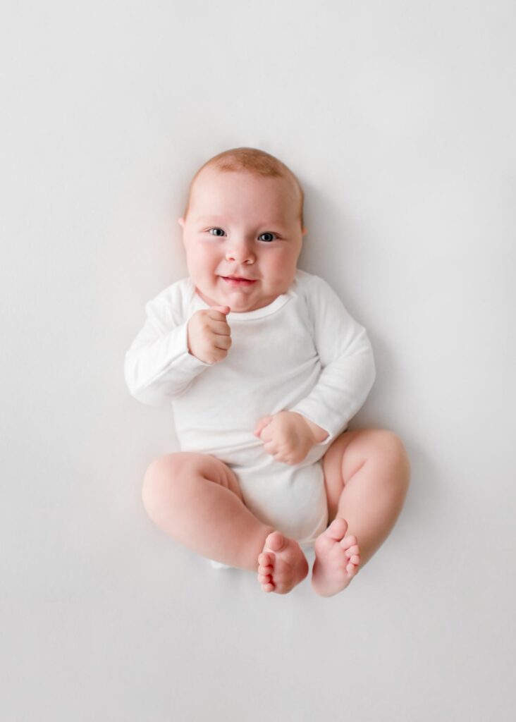 baby photography all white