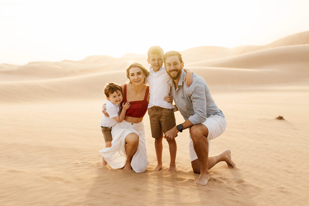 desert family photo shoot Abu Dhabi