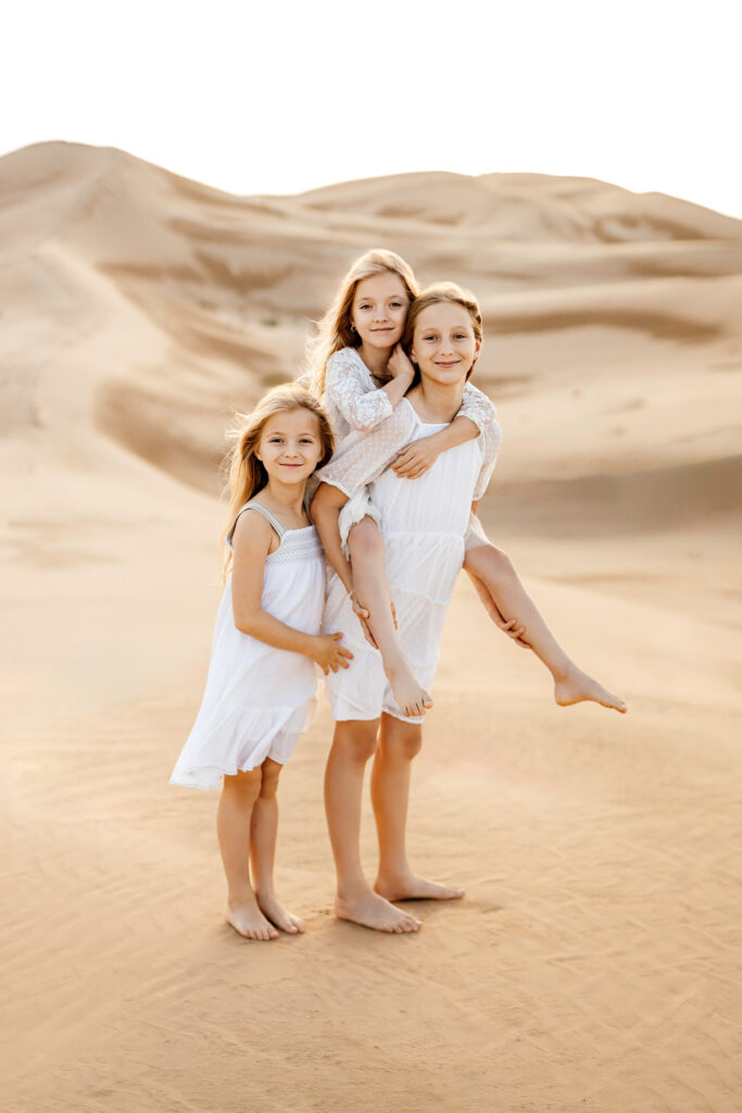 Abu Dhabi desert family photo shoot