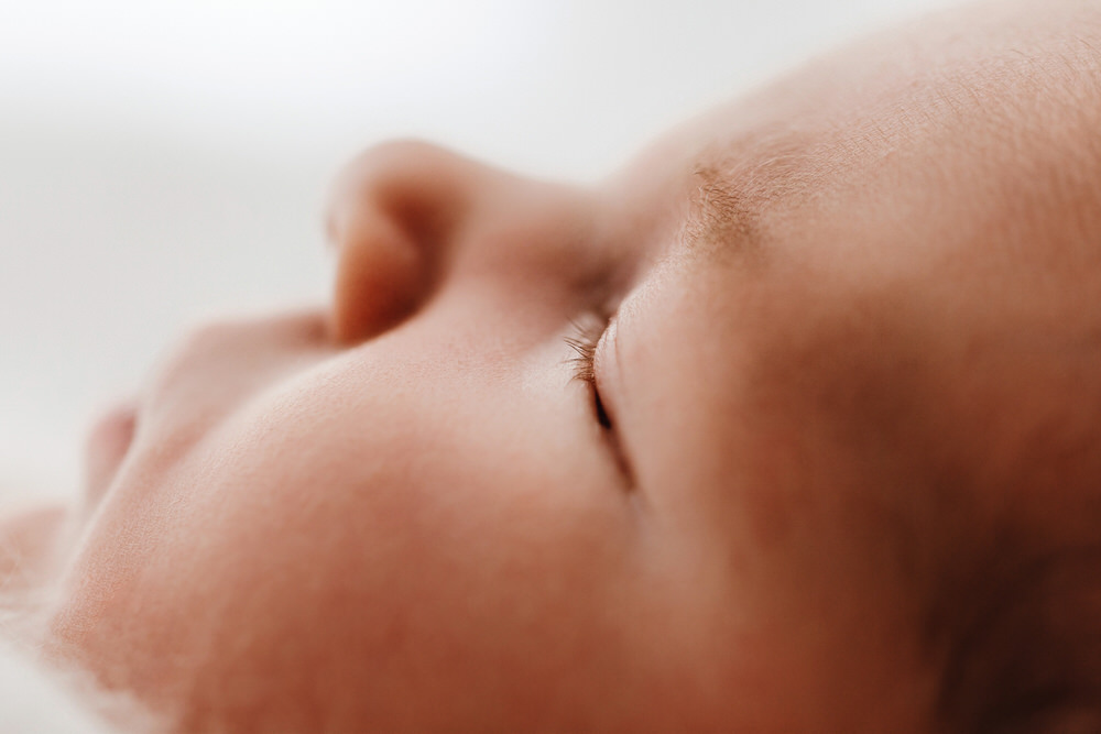 Newborn baby photoshoot while sleeping in Abu Dhabi